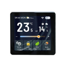WiFi Thermostat TFT Screen Temperature Controller for Electric Floor Heating Works for Alexa Home White