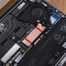 2X M.2 NVMe SSD-Kühlkörper 0,8 mm für M2 2280 Solid-State-Festplatte, Kupfer-Kühlkörper mit Wärmeleitpad, Laptop-SSD-Kühler