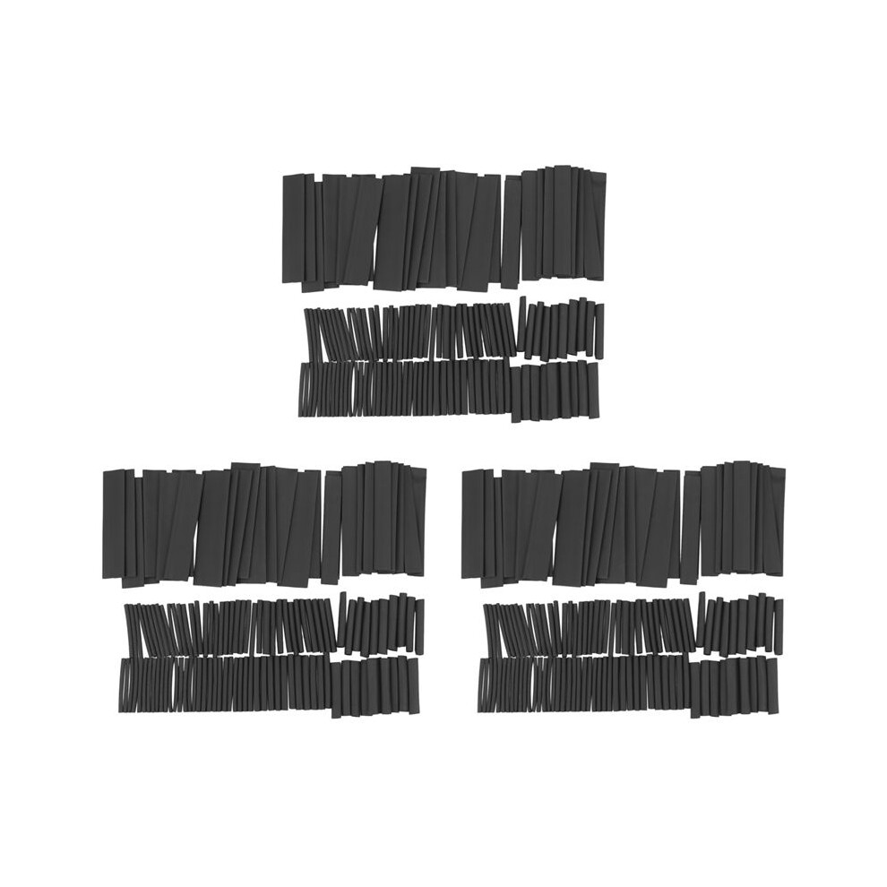 381Pcs Black Heat Shrink Sleeving Tubing Tube Assortment Kit 4712893814010