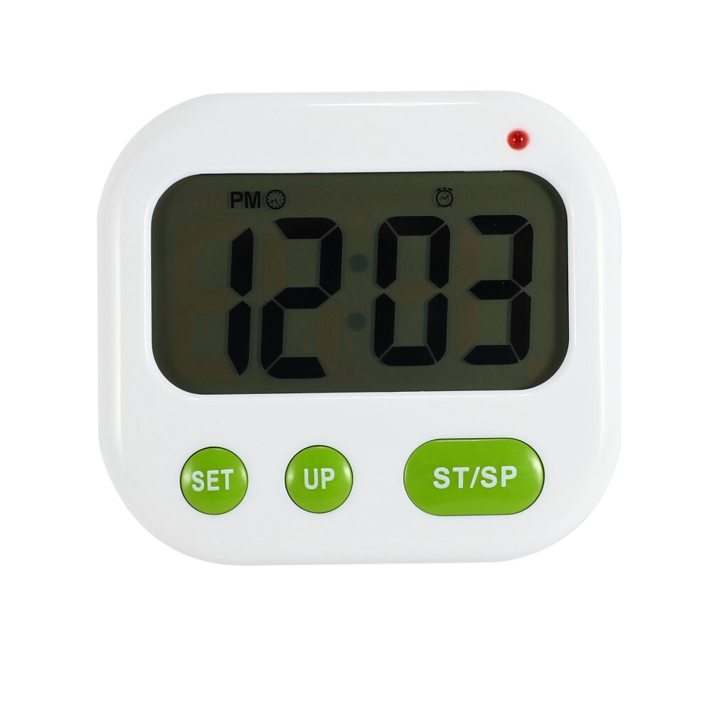 Vibration Alarm Clock Luminova Led Digital Timer Electronic Candy Watch Desktop Display Student Clock Desk Gadgets + Green/Orange/Light 4712720925728