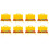 8X 8 Notes Chromatic Xylophone Glockenspiel Resonator Bells with Yellow Case 2