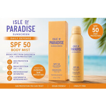 Isle Of Paradise Sunscreen SPF 50 Daily Defence Body & Face Mist 177ml