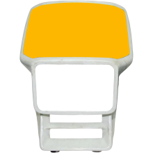 Aufkleber für das Nummernschild am Motorrad Honda XR – Robustes Gelb — aufkleber kennzeichen motorrad, honda xr aufkleber, honda xr sticker set