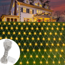 LED-Lichtvorhang Lichtervorhang Netz Dekorationsbeleuchtung 3x2m 8 Modi Wasserdicht — led lichtvorhang, lichternet 3x2m, led 8 modi