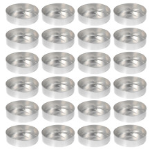 200Pièces Coupelles Argentées Pour Fabrication Rangement De Bougies