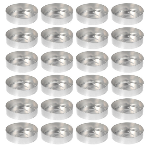 200Pièces Coupelles Argentées Pour Fabrication Rangement De Bougies