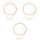 3Pièces Pendentif Lettre Double Couche 1