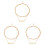 3Pièces Pendentif Lettre Double Couche 2