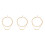3Pièces Pendentif Lettre Double Couche 3