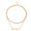 3Pièces Pendentif Lettre Double Couche 10