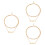 3Pièces Pendentif Lettre Double Couche 5