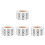 4Rouleaux Stickers Numérotés Rectangulaires Autoadhésifs Pour 2