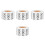 4Rouleaux Stickers Numérotés Rectangulaires Autoadhésifs Pour 5