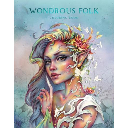 Wondrous Folk Coloring Book Paperback Book
