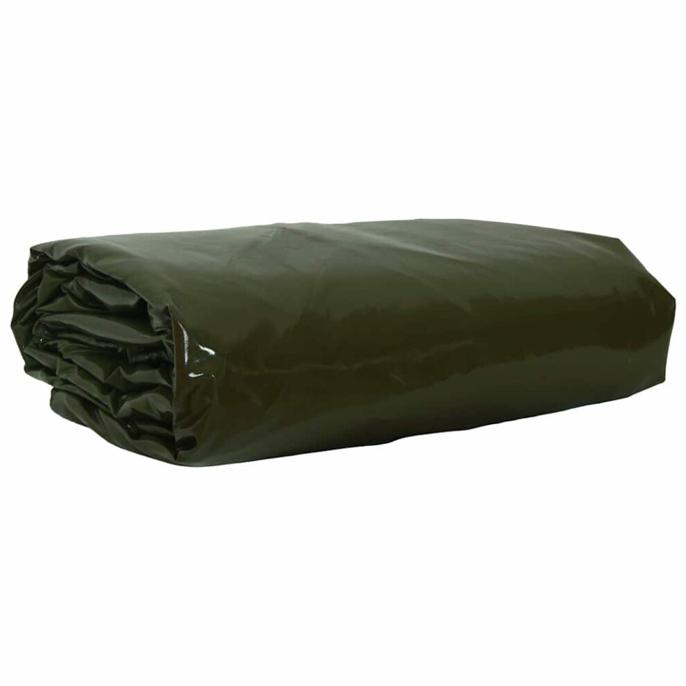 Vidaxl Tarpaulin 650G / M² Olive Green 1.5 X 2 M Canvas With Pvc Coating