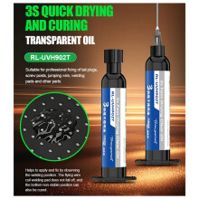 RL-UVH902T 10CC Quick-Drying Solder Mask for Phone Repair High Temperature Resistance 3S Quick Drying Transparent Oil