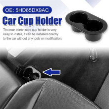For Ram 2002-2016 1500 2500 3500 Car Rear Cup Holder Dual Drink Cupholder 5HD65DX9AC