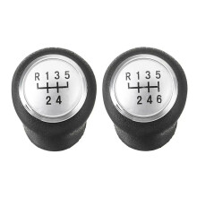 Car Gear Shift Knob Silver 5 Speed Gear Lever Stick Gaiter Boot Cover for Transport T5 T5.1 T6 2005-2015