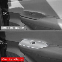 Car Interior Door Armrest Window Glass Frame Panel Trims for Prius 60 Series 2022 2023 Silver