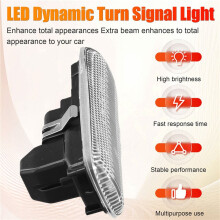 6325G2 LED Dynamic Side Mirror Blinkers Turn Signal Lights for C4 MKI Coupe Hatchback Sedan 2006-2010 Car Parts