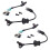 4pcs/Set Front Rear Hub ABS Sensor 96626080 96626078 for  for  for Saturn for  Speed Sensor 2