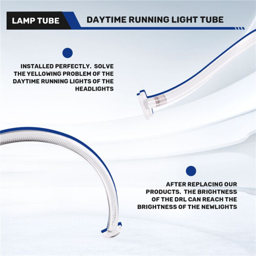 For   2020-2023 DRL Light Guide Plate Light Guide Tube Headlight Daytime Running Light Front Right 1