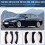 Door Pull Handle Set Replacement for  3 Series E90 E91 E92 316 318 320 325 328i 2004-2012 LHD Black 4