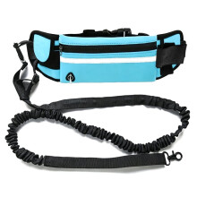 Handsfree Hondenriem voor Wandelen, Hardlopen en Joggen met Uw Huisdier. Verstelbare Hondenriem met Heupriem, Borstband en Trekkoord C