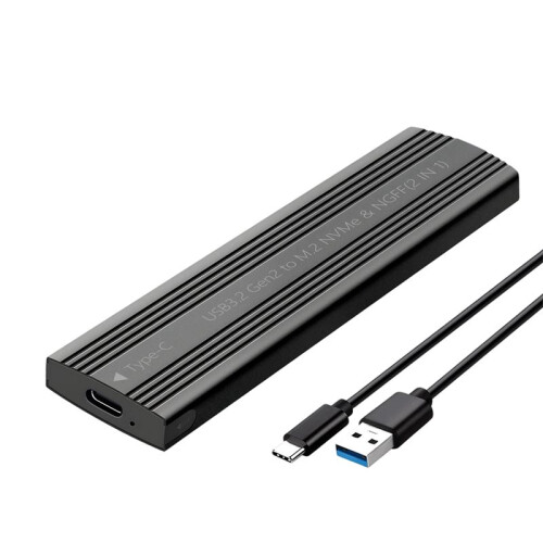 M. 2 Solid State Mobiele Harde Schijf Box USB 3.2 Metalen Warmteafvoer Externe Type-C Interface /NVMe Dual Protocol A 1