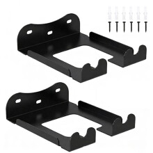 2 Set Heavy Duty Chainsaw Wall Bracket Metal Mount for Organized Storage of Chainsaws & Garden Tools