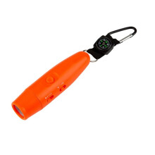 Emergency Survival Whistle Outdoor Multifunctional 3-Tone Electronic Whistle Compass for Coaches Referees P.E Teacher E