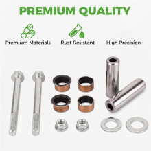Cart Spindle Kingpin Bushings Kit for EZGO RXV 2008- & 2FIVE 10-2013 Electric 614034 601707 632925 632926 620380