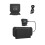For   2 Console Exhaust Radiator with Temperature Display Strong Winds and Rapid Cooling Black 3