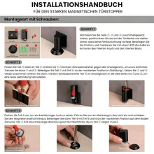 Magnetic Floor Sticking - Magnetic No Drilling Magnetic Self-for Door Floor Wall
