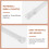 6 Pack Tension Rods, Adjustable Spring Cupboard Bars Rod Curtain Rods White 6
