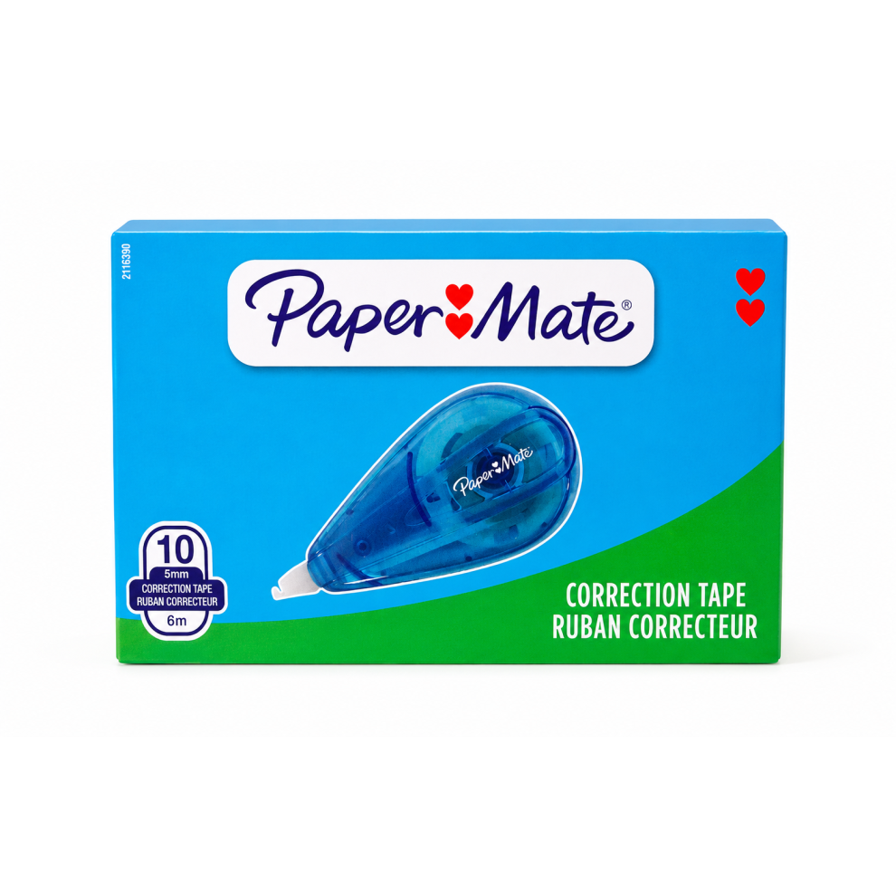 Paper Mate 5X Correction Tape Fluid Pen Immediate Ink Eraser School & Office