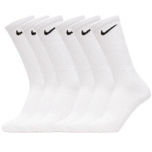 (UK 5-8, White (6PK)) Nike Socks Everyday