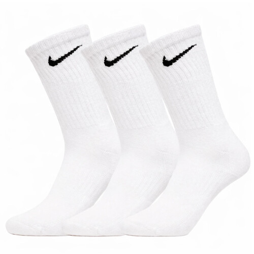 Nike (UK 5-8, White (3PK)) Nike Socks Everyday