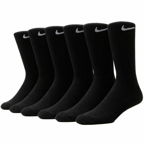 Nike (UK 5-8, Black (6PK)) Nike Socks Everyday