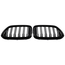 Front Bumper Grilles Double  Style Racing Grilles for  5-Series G30/G31/G38 530i 540i 550i Double-Glossy Black