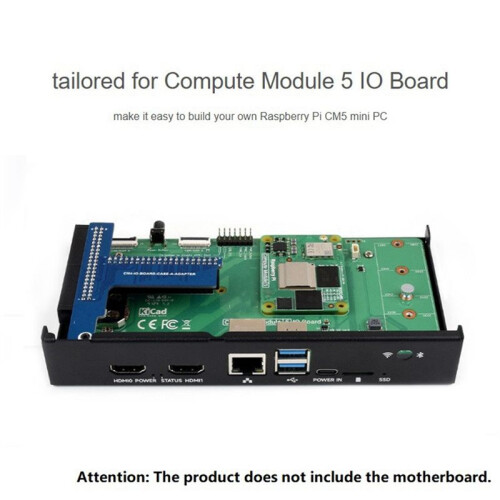 CM5 Metal Case for Raspberry Pi Compute Module 5 IO Board with Cooling Fan 2