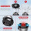 2 in 1 (850W) Juicer Blender Smoothie Maker Fruit Grinder Food Processor Ice Crusher UK 5