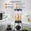 2 in 1 (850W) Juicer Blender Smoothie Maker Fruit Grinder Food Processor Ice Crusher UK 7