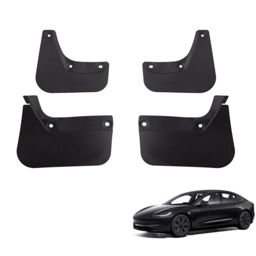 Wheel Mud Flaps for  Model 3 Highland 2024  Guards MudFlaps Front Rear  Upgrade TPE Mudguards Protector 1