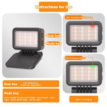 Magnetic Photography Fill Lighting for Osmo Quick Release Selfie Light Adjustable LED Video Fill Light A