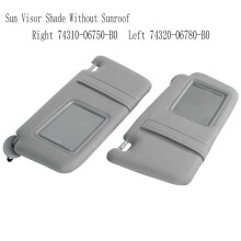 Car Sun Visor Shade Without Sunroof for Camry 2007-2011 Left 74320-06780-B0