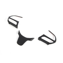 Car Steering Wheel Cover Kit Trim for 300 300C 2015-2023 Carbon Fiber Interior Accessories
