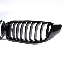 Pair Front Kidney Grille for  M4 F32 F33 F36 F82 F83 2014-2020 Glossy Black