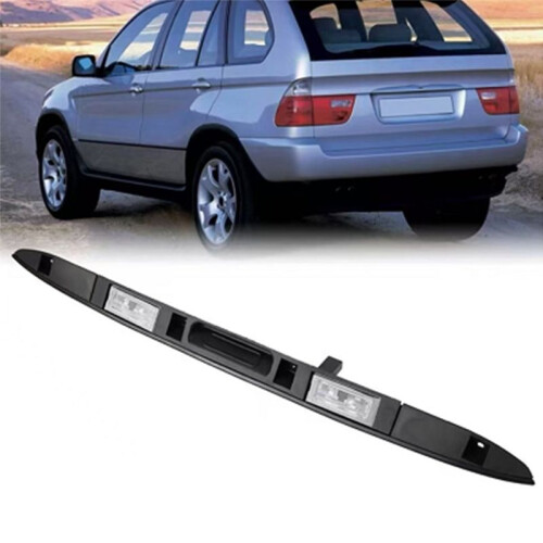 Car Trunk Lid Rear Handle Grip Tailgate  Handle with Light 51137170676 for  X5 E53 2000-2006 1