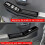 Car Window  Panel Frame Window Glass Lift Button Bezel for  Taft 2024 RHD Glossy Black 1